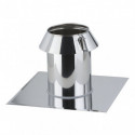 Solin inox toit plat avec collerette SIO 100 TZ Non Peint