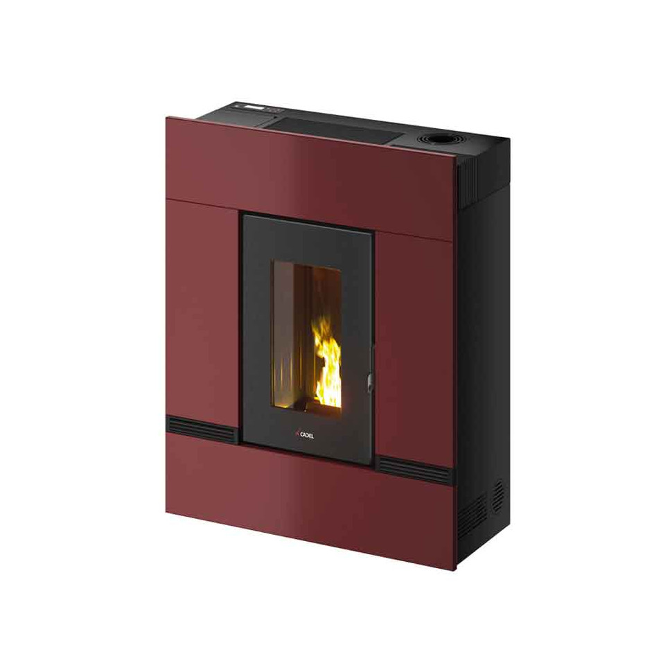 Poêle à granulés CADEL Mithos 14Kw rouge