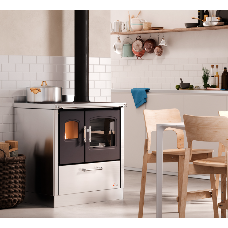 Cuisinière à bois avec four ventilé SMART 80