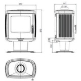 Poêle à bois ROBERTO 8,6KW