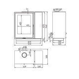 Poêle à bois SEQUOIA SIDE STORE 8,7KW