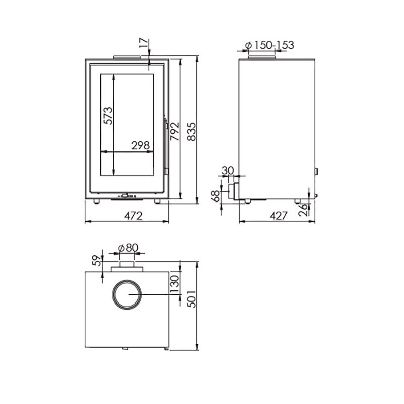 Poêle à bois WILLOW 8KW