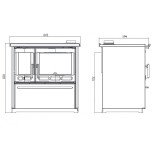 Cuisinière à bois 850 Glas 8KW