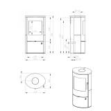 Poêle à bois EVORA 4KW