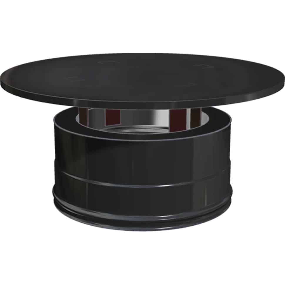 CHAPEAU SIMPLE Ø80 INOX NOIR