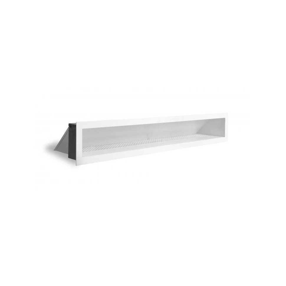 2 grilles de coffrage blanches SOHO 740x130mm avec précadre